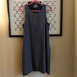 Gap navy and white sheath dress